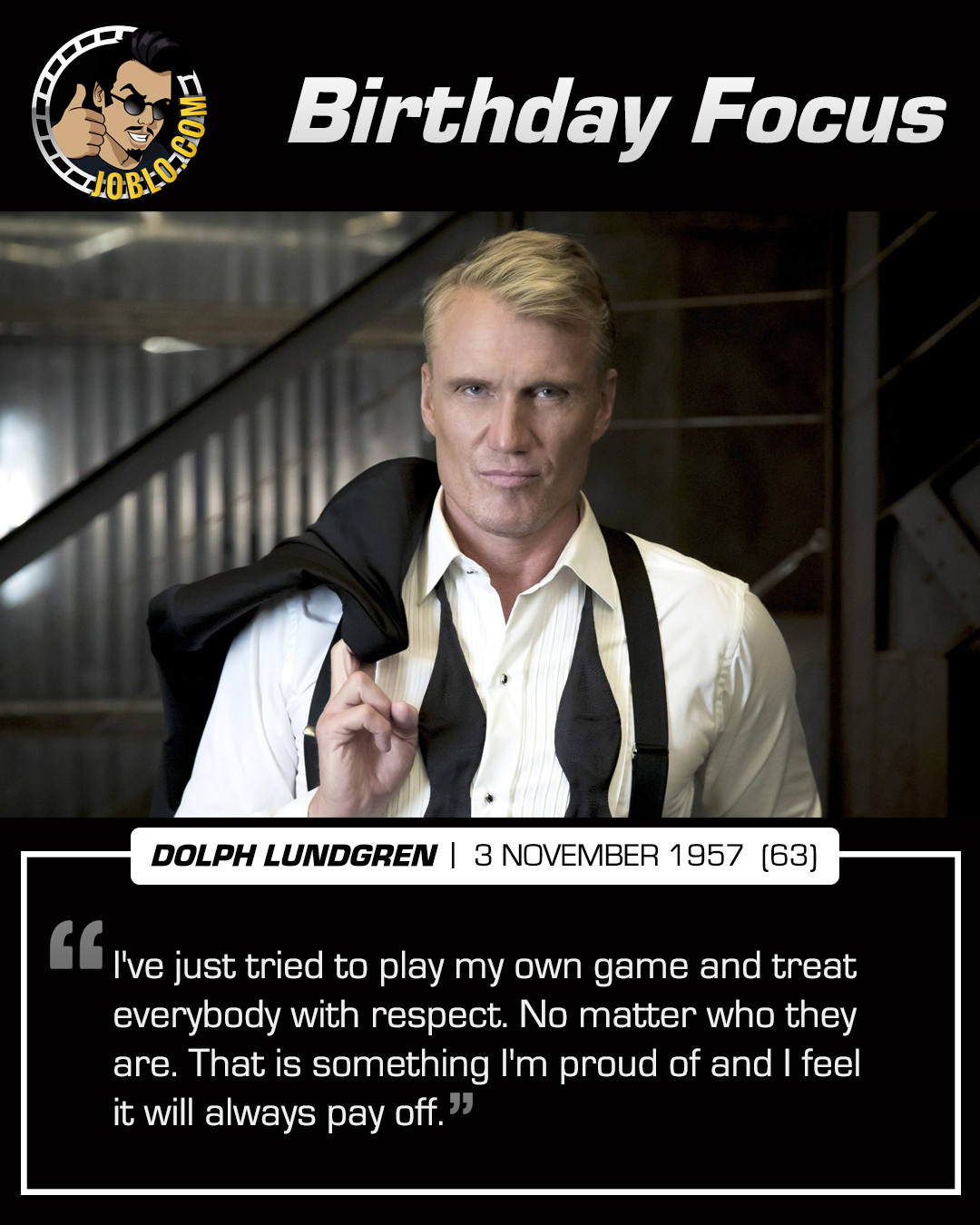 Happy 63rd birthday to Dolph Lundgren! 