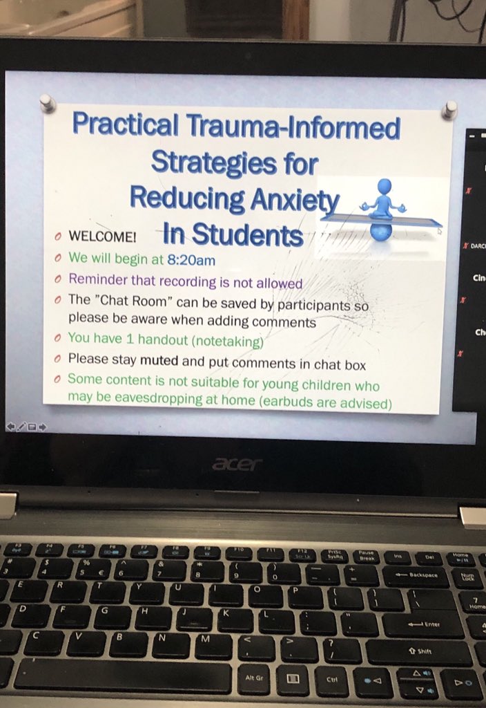 Amanthon's tweet photo. Enjoying the 2020 BAISD Fall Conference!  #baisdfall2020 #strategiesforreducinganxiety Good morning session so far! https://t.co/4znB38xnVz
