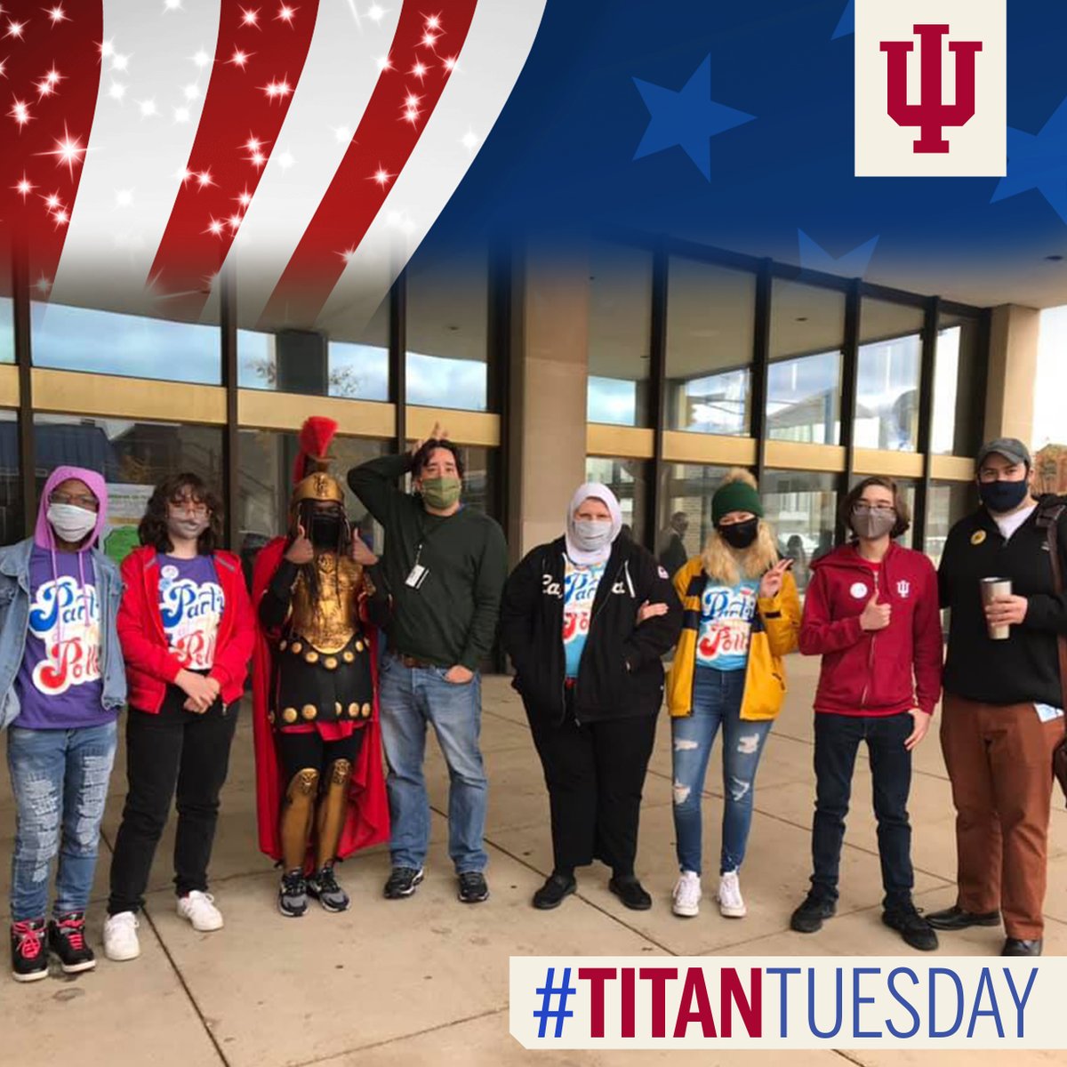 IUSouthBend's tweet photo. Since #TitanTuesday lands on #ElectionDay, we're highlighting the politically &amp; civically engaged Titans of @adpiusb! Thank you for helping the community be informed on how they can be involved &amp; get their voices heard! https://t.co/BrUyJU9Ppj
#IUSBVotes #TitansVote https://t.co/DOVGfP7WLr