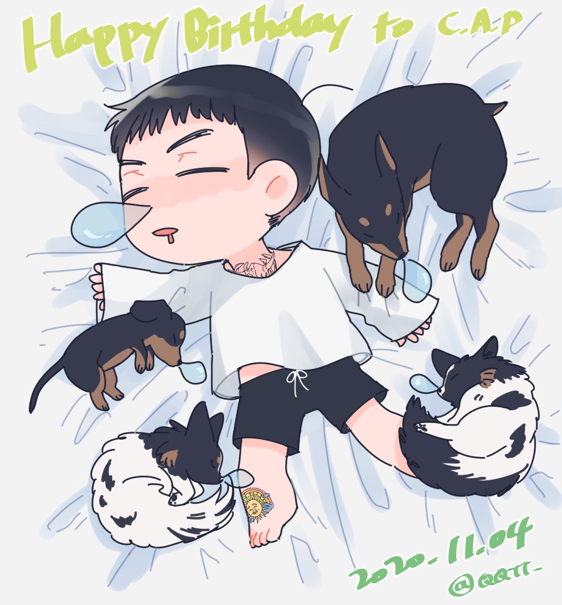 민수의 생일을 추카추카추🎉🎉🎉🎉🎉🥳🥳🥳🥳🥳 #HAPPYCAPDAY