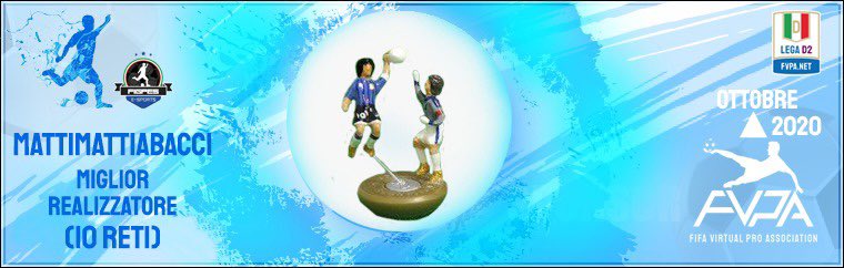 FvpaTv's tweet photo. [PS4] 🏆 ottobre 2020

⚽️ Miglior realizzatore @mattiabacci1 https://t.co/PTduBGvhpJ