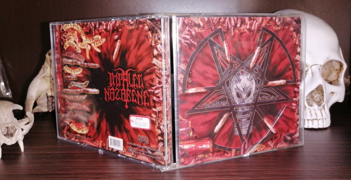 cvidal_EstuansI's tweet photo. Noviembre 3 de 2003 #ImpaledNazarene 🇫🇮 lanza su álbum "All That You Fear" Grabado en #AstiaStudio Mezclado y masterizado por Mika Jussila en #FinnvoxStudio
Producido por Anssi Kippo e Impaled Nazarene.
#UnDiaComoHoyEnElMetal
#FinnishBlackMetal
#NuclearMetal
#Nucleargram https://t.co/leV73M0mlX