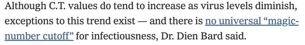 Rapid tests detect >85% of asymptomatic cases with high viral load.Why did the NYT bury this relevant metric?The answer is that there is no clear cutoff for when infectiousness starts, and we admittedly don't know with exact precision when it becomes practically relevant.