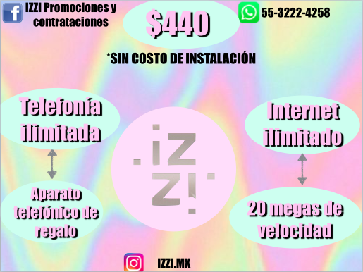 mx_izzi's tweet photo. Si quieres conseguir las mejores promociones y contrataciones visita nuestro grupo IZZI https://t.co/Y8XL2oFX43
Si compartes con tus amigos el grupo y te unes a el puedes conseguir increíbles promociones !
*55-3222-4258 https://t.co/aybjxMf9RE