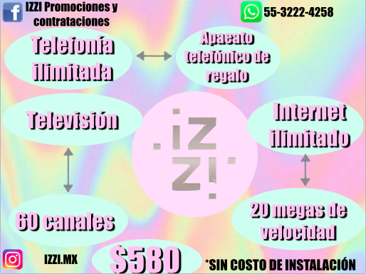 mx_izzi's tweet photo. Si quieres conseguir las mejores promociones y contrataciones visita nuestro grupo IZZI https://t.co/Y8XL2oFX43
Si compartes con tus amigos el grupo y te unes a el puedes conseguir increíbles promociones !
*55-3222-4258 https://t.co/aybjxMf9RE