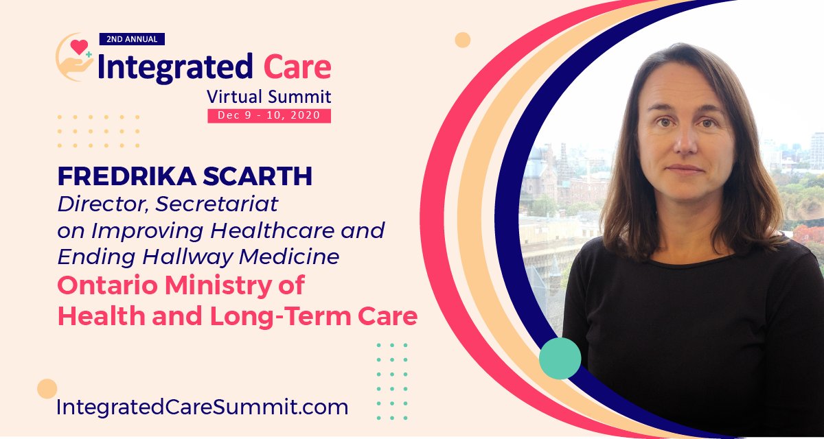 With experience in senior roles in the #healthcare industry, Fredrika Scarth is an expert on #integratedcare that you don't want to miss. See her full bio here, bit.ly/34TnShB #ICSummit20 #integratedcare #healthsystems #patientexperience #healthleader