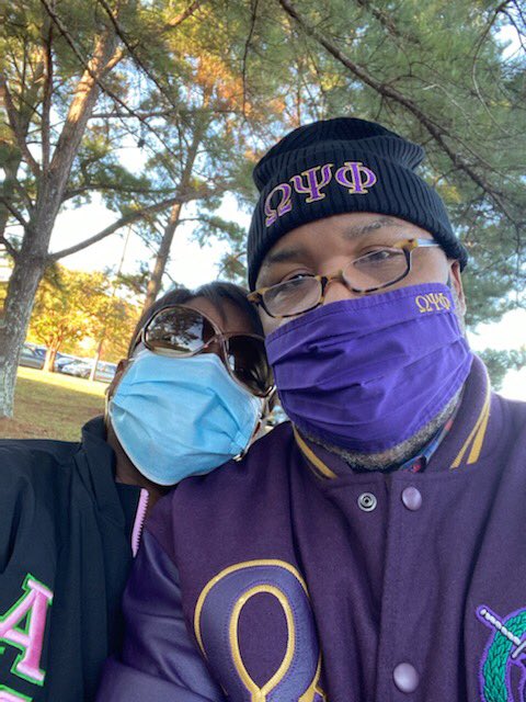 🗳41st Grand Basileus <a href="/DrMarionOmega/">David Marion, Ph.D.</a> &amp; First Lady of  #OmegaPsiPhi at the Polls this morning #Vote #wevoteD9