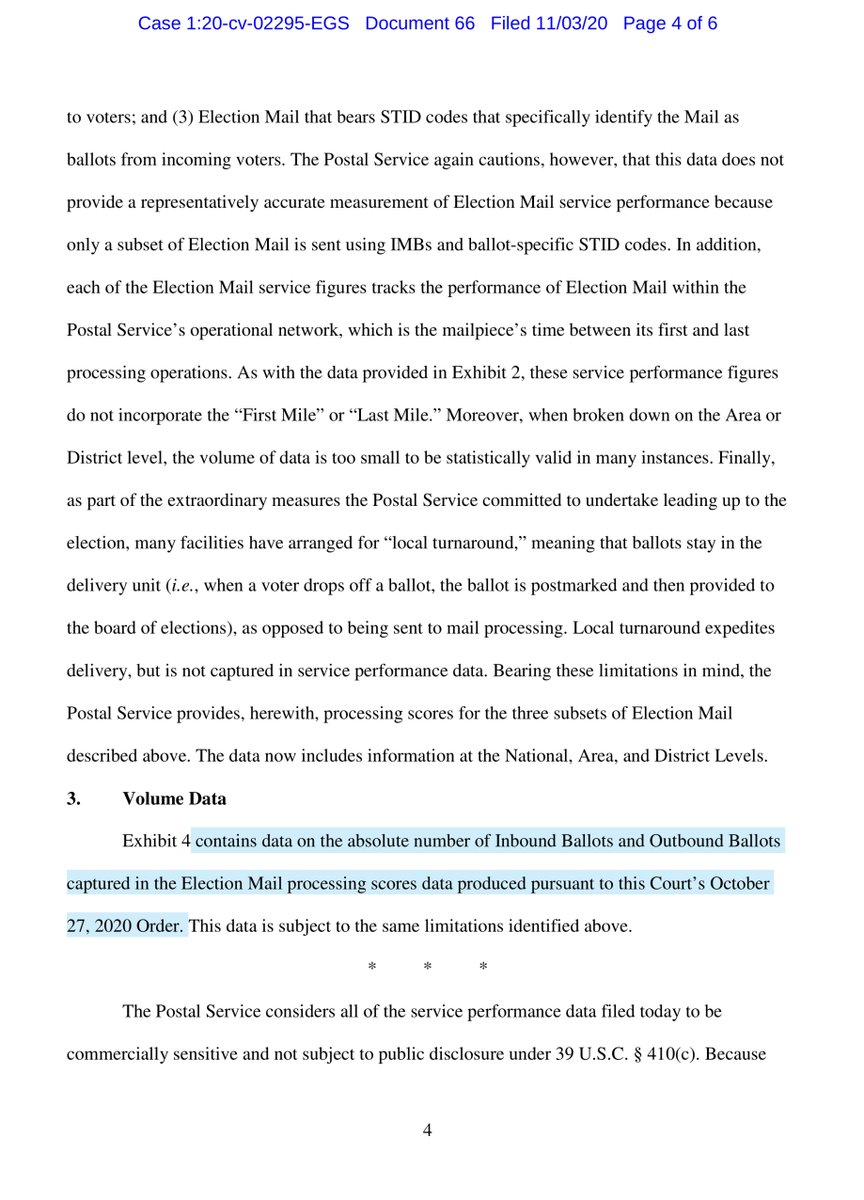 Today’s filing includes data for November 1, 2020,public drive  https://drive.google.com/file/d/1WoyeVild9h-tiVED5JV2mxMvPj1tiQZU/view?usp=drivesdkor you can pay for it https://ecf.dcd.uscourts.gov/doc1/04518144614