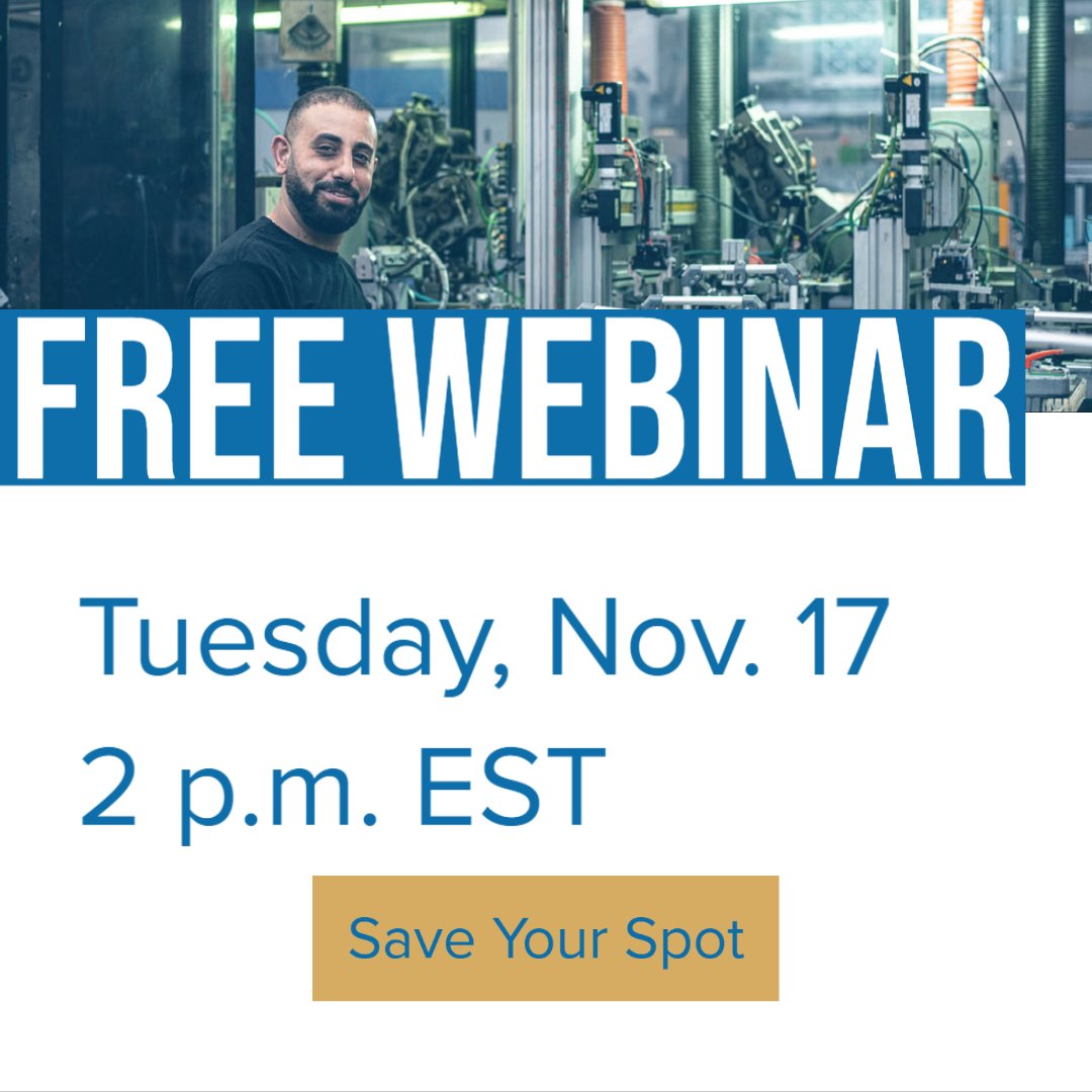 See how today’s marking technology has evolved to be faster, easier, and more cost-effective than ever. Register for *How Marking Technology has Evolved [+ What This Means for Manufacturers]* buff.ly/37X85QR  #webinar #mfg #jobshops #fabriction