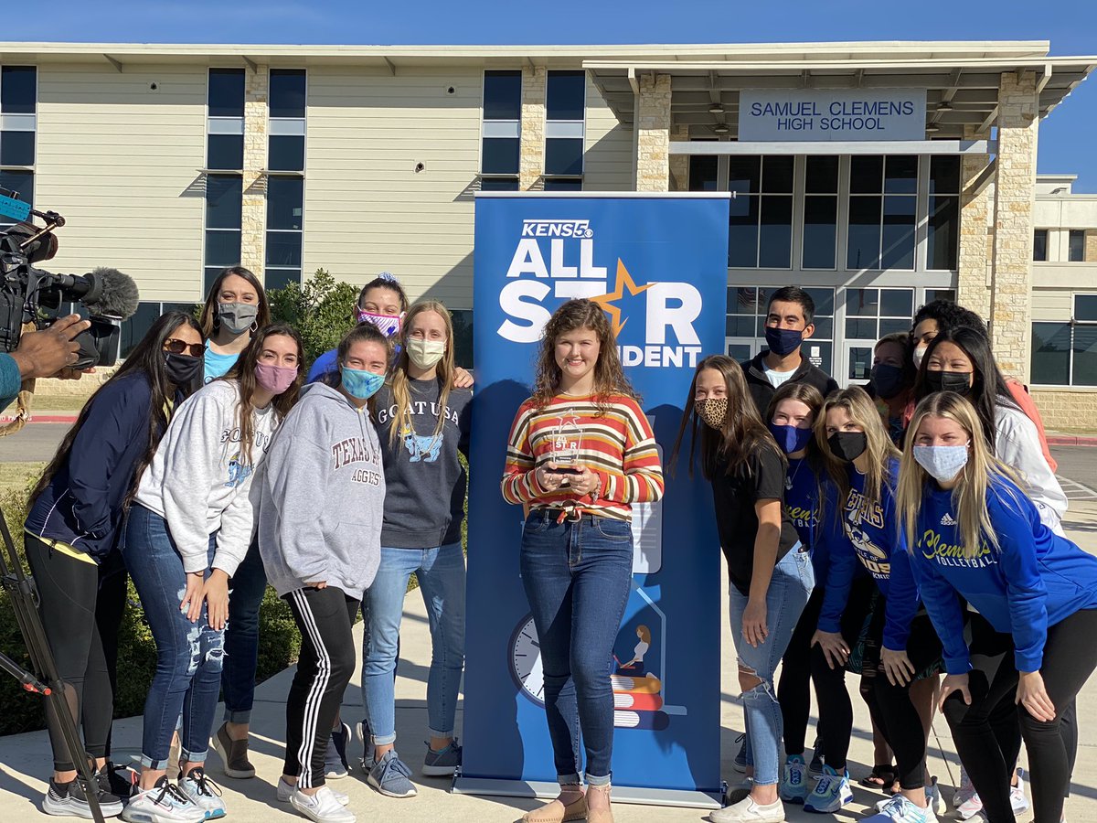 KENS 5 All-Star Student Emma J.  Beyond proud of this young lady!!  <a href="/itseveremma/">Emma Jachimowicz</a> <a href="/KENS5/">KENS 5</a> <a href="/SCUCISD/">SchertzCiboloUC ISD</a>