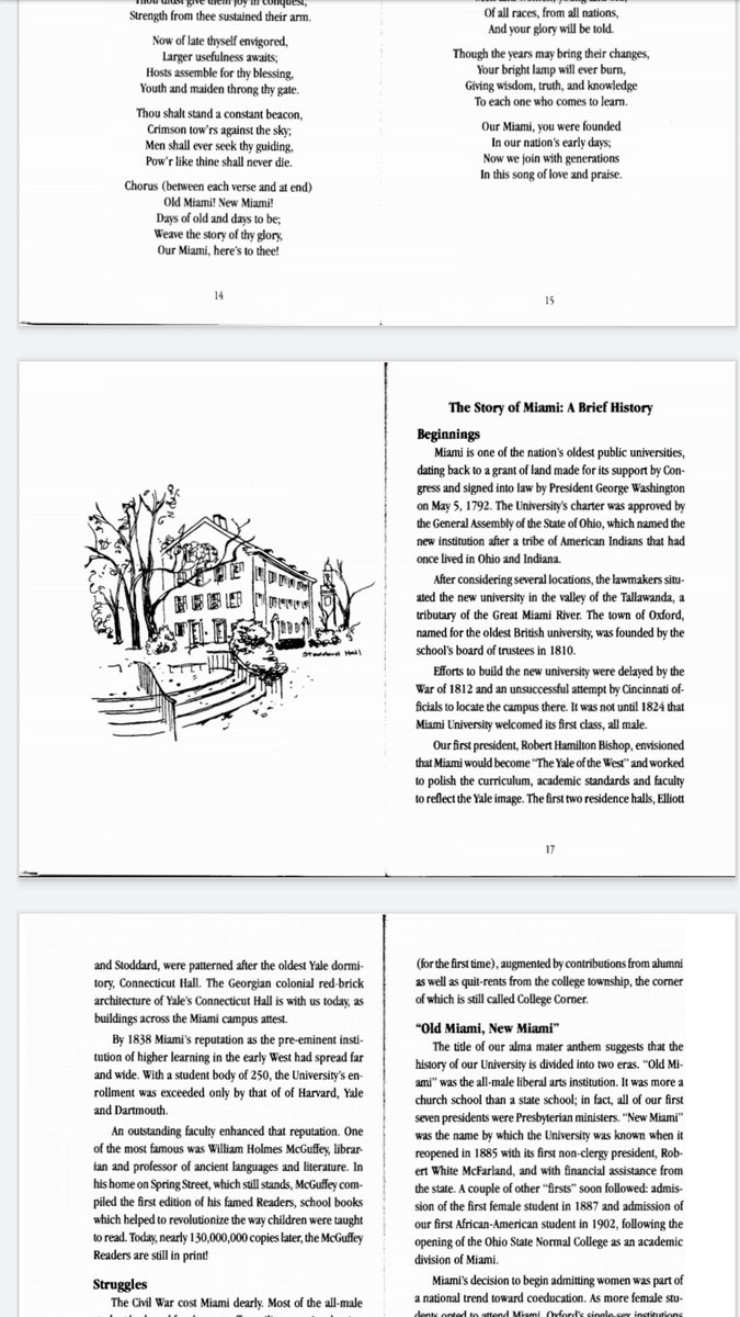 allison_rozo's tweet photo. I love that this tradition continues! I illustrated the Miami University "M" Book in 2002! Congratulations Sydney on your beautiful illustrations for 2020! ❤️👏📚🎉 #miamiuniversity #MiamiOH #Loveandhonor #illustrations @Sydran97 @miamiuniversity https://t.co/GQuHkNIPxM https://t.co/1ARCi492mw
