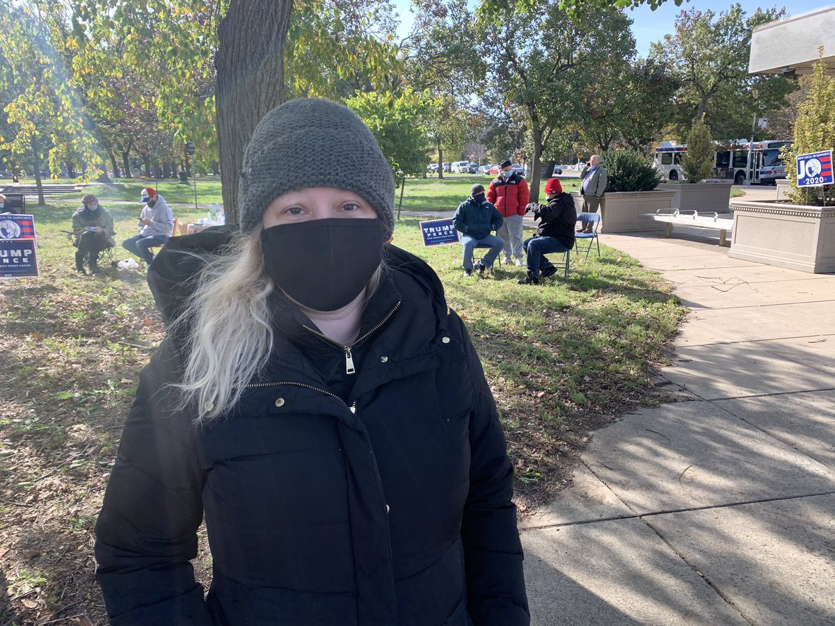 Stephanie Fiorolli said she voted in person today because she doesn’t trust mail-in voting. Fiorolli is a Republican and said, “the Democratic Party just isn’t what it used to be. ... This election is a game changer.”