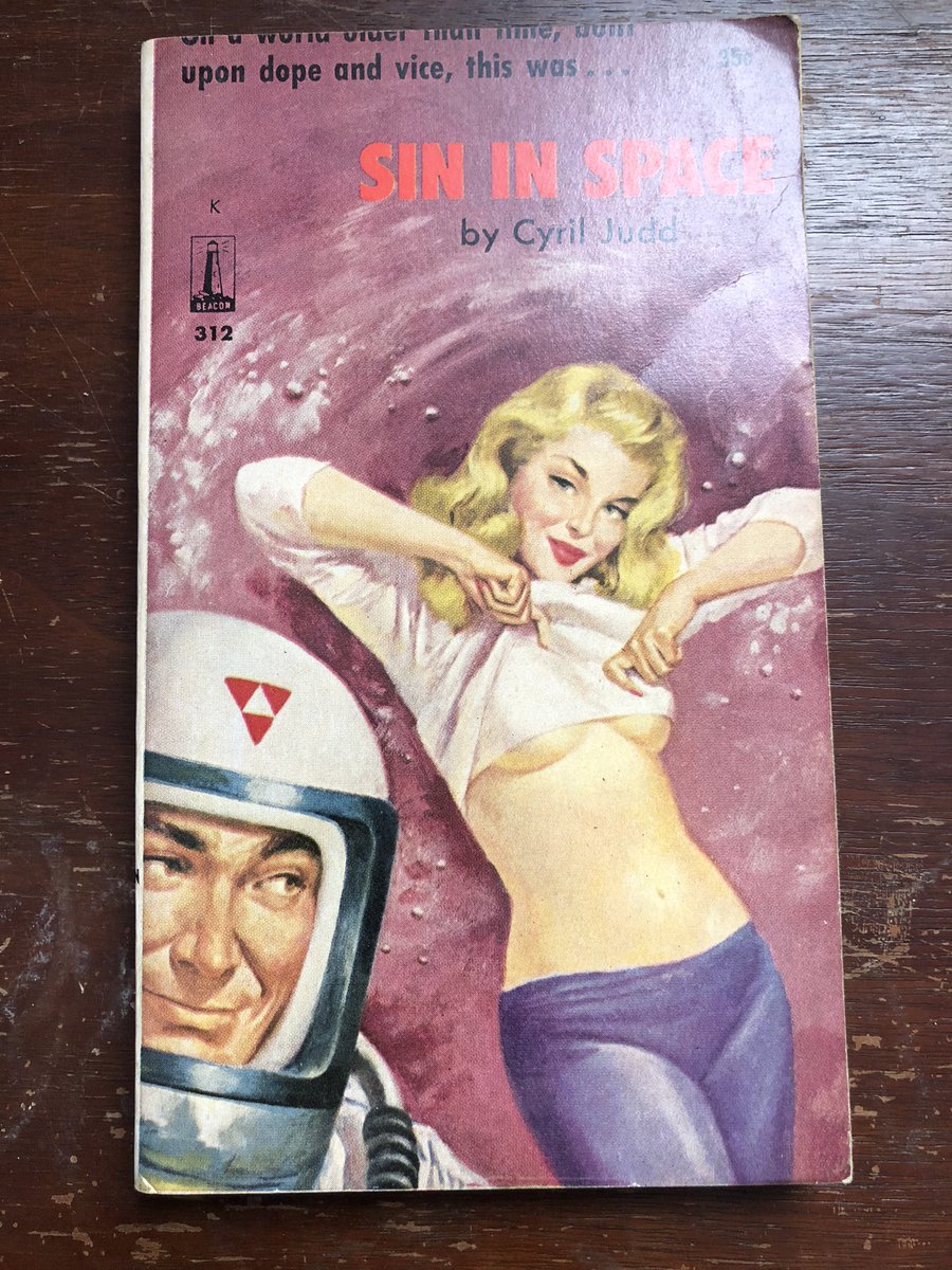 Sin in Space is part of this line. Beacon Books was developed by Universal Publishing and Distribution Corp, in anticipation of the death of the “digest” magazine. It took advantage existing distribution networks to market erotic fiction in paperback form.