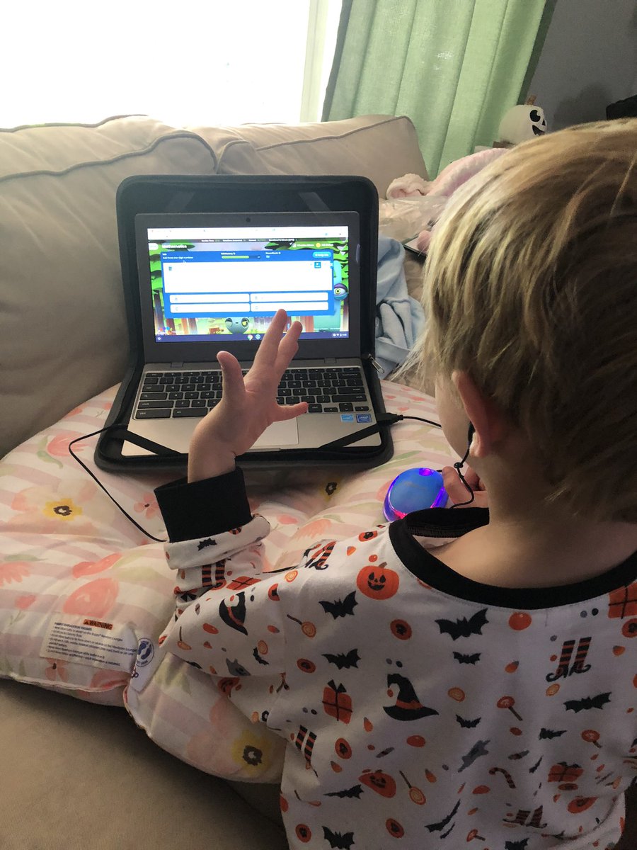 Hope he continues his love for school! Charlie loves Stride. He’s keeping busy continuing to learn even on his day off 🥰 <a href="/DicksonTigers/">E.R. Dickson Tigers</a> @PrincipalERD <a href="/Russellerd/">Troy Russell</a>