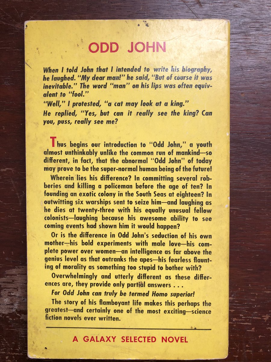Today we’ll look at the Beacon Galaxy line, started in 1959. Some of these titles were reprints of sf classics that had some sex-adjacent content, like Olaf Stapledon’s Odd John.