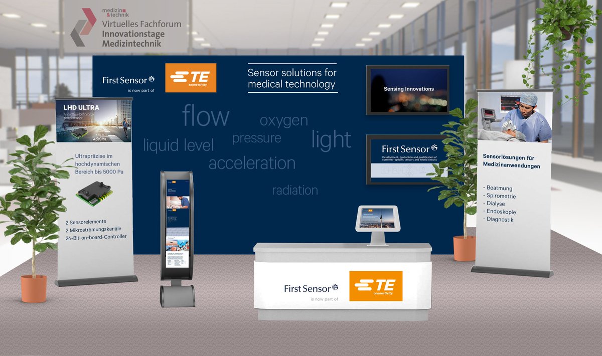 FirstSensor's tweet image. Besuchen Sie uns vom 10.-13.11.2020 an unserem virtuellen Ausstellungsstand auf dem Fachforum für &quot;Innovationstage Medizintechnik&quot;. Weitere Informationen finden Sie hier: hubs.li/H0z8RLX0
