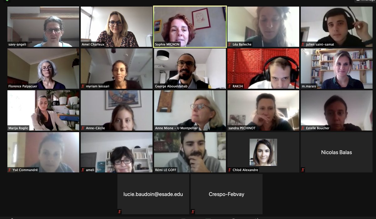 OrgaMRM's tweet photo. Réunion de recherche avec toute l'équipe @OrgaMRM - Merci Anne-Claire SAVY pour ta présentation sur #economiecirculaire et #organisation https://t.co/uH09pmliOk