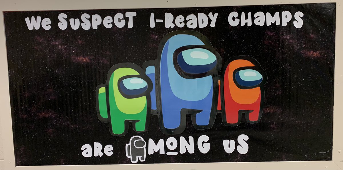 When the kids tell you “You Win!”  You know you made a great bulletin board...  #AmongUs #MortonPride