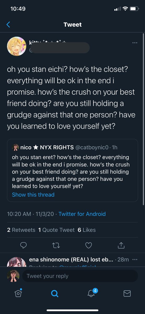 you don’t even know how upset this makes me. i just wanted to have fun. please refrain from making fun of others and if this was a joke please just tone indicators