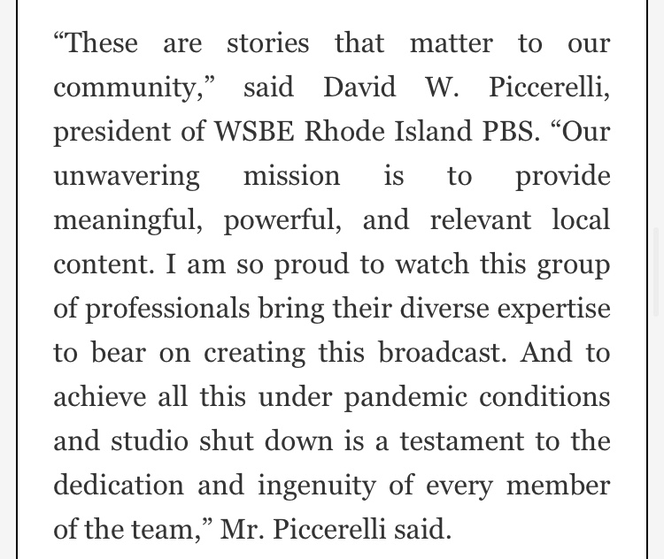 IanDon's tweet photo. Rhode Island PBS weekly, new news magazine from @rhodeislandpbs, with @billrappleyeRI @BillBartholomew &amp; others, debuts November 11 https://t.co/ZXxMUgEwDs