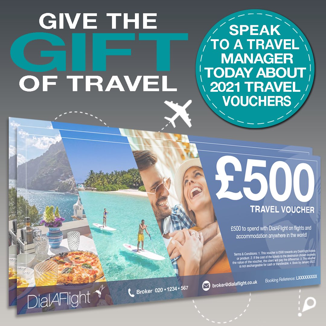 Looking for a Christmas present that will really bring a smile to someones face? 🎄🎅🏼🎁 Give the gift of travel this year with a DialAFlight Travel Voucher and help your loved ones make up for lost time on holiday. The perfect way to cure some lockdown blues! #Christmas2020