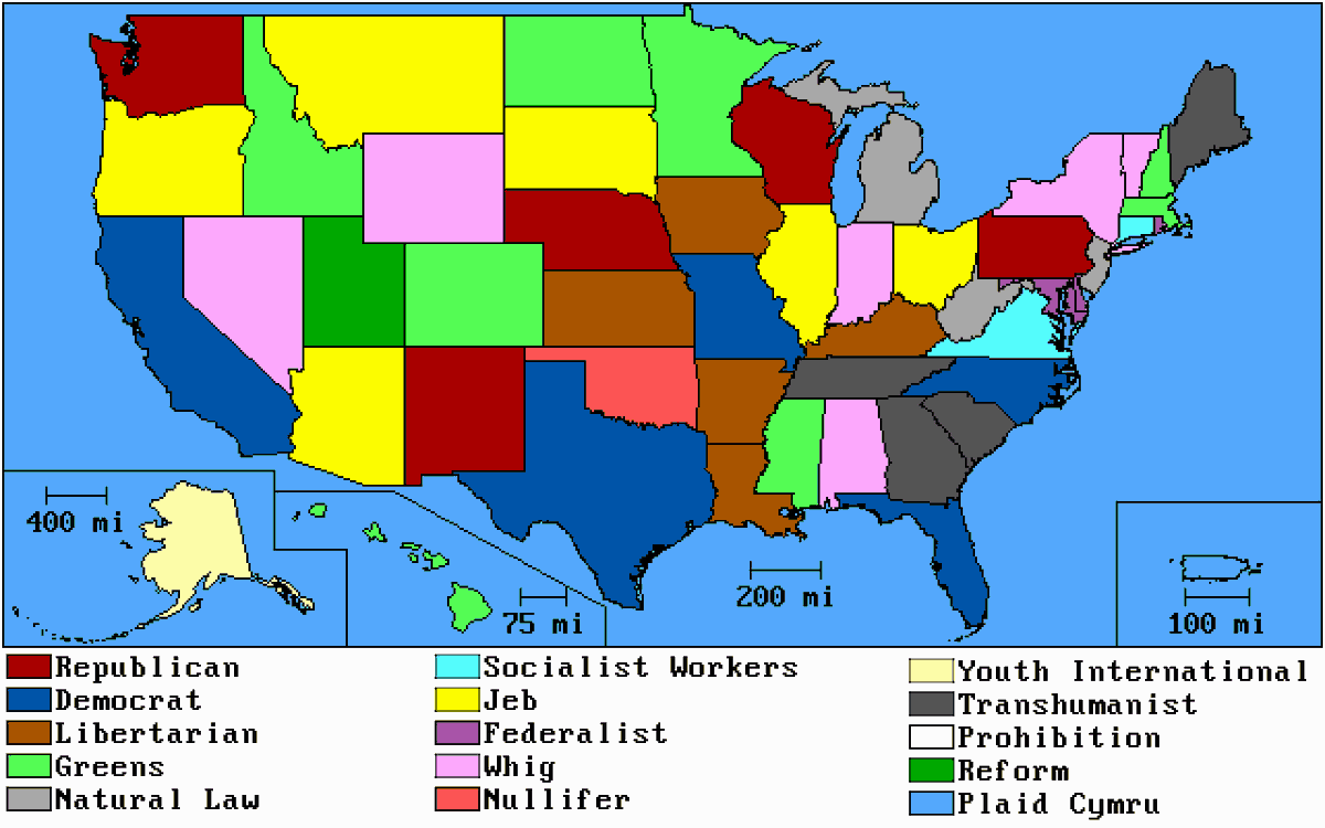 whoops. due to a technical error (8-bit conversion in Glimpse) some states got rendered black instead of light grey.We'd like to apologize to all members of the Natural Law party for this mistake.
