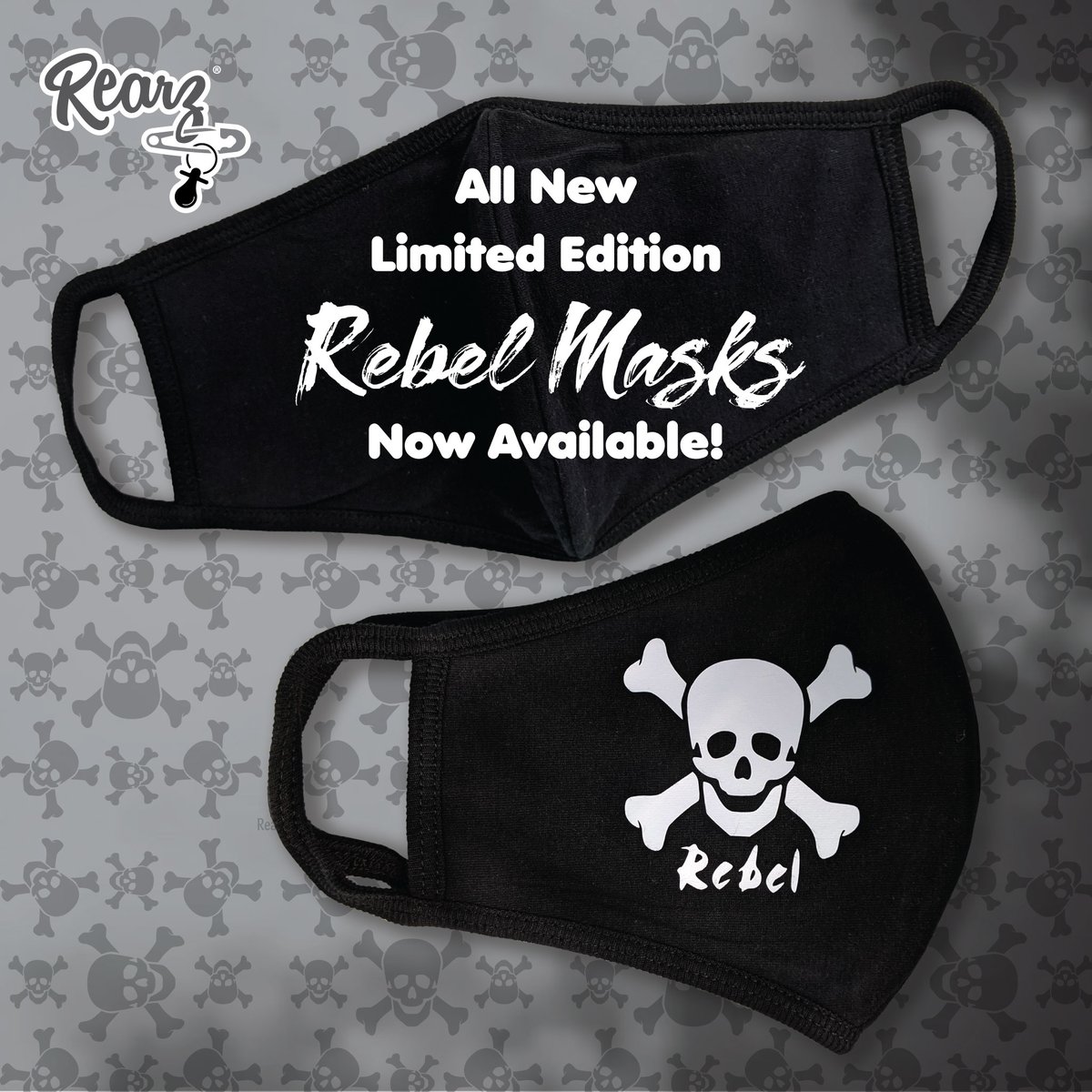 RearzInc's tweet photo. All New Rebel Black Masks now available - https://t.co/dfXlNuT8V8
#rearz #facemasks #printedmasks #cutemasks #rearzinc #rearzsafari #wearamask #clothmask #rearzmask #adultfacemask #funmasks #tiemasks #qualitymasks #masks #mask https://t.co/nNFRWWUo0Z