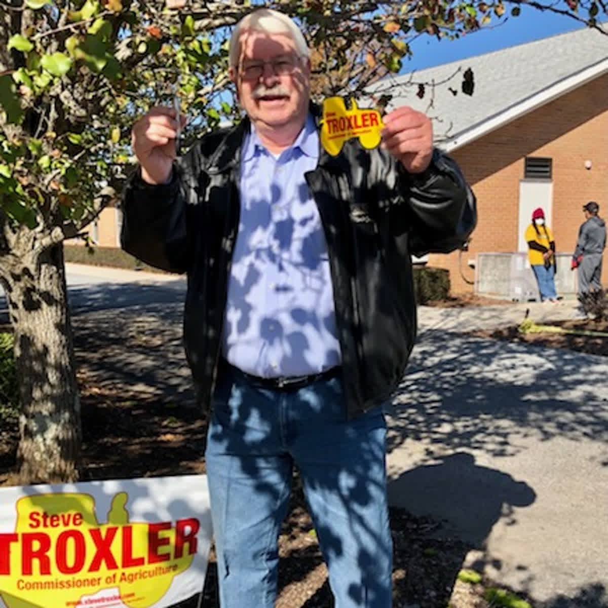 Today is election day & the US constitution gives us the right to vote. We should all fully exercise that right. Sharon & I cast our votes this morning. Please vote today and do so safely! Thanks for your support. #SteveTroxler2020 #FarmersForTroxler #NCAgriculture'