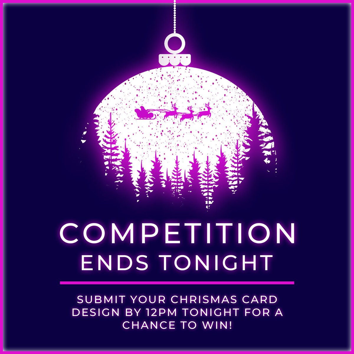 DexDesUK's tweet photo. Our Christmas Card Competition ends at MIDNIGHT TONIGHT. Submit your designs before then for a chance to win! 

#Dexmas20 #christmascompetition #christmascards #christmas #competition #designcompetition 

https://t.co/hi1XqOjfuo https://t.co/OjoAfOsIeC