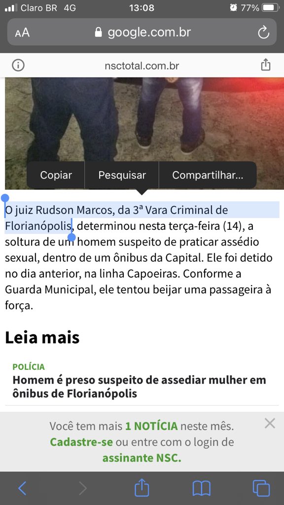 schefferisaac's tweet photo. Agora vamos para o Juiz Rudson Marcos da 3a Vara Criminal de Florianopolis, que está semprena Esmesc (fácil fácil de achar no Google Maps) pra quem quiser ir la elogiar o trabalho dele né 
* OBS: Ele livrou um homem que tinha abusado de uma mulher em MAIO!

#justicapormariferrer https://t.co/zfrZXy8Puz