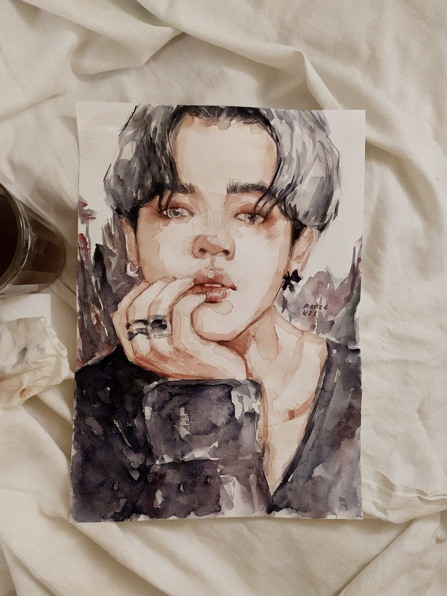 peacekfj's tweet photo. jimin 🌸

#bts_be #watercolor #watercolorpainting #btsfanart #jimin #mots7 #박지민 #jiminfanart #artist https://t.co/TVWcX6hI25