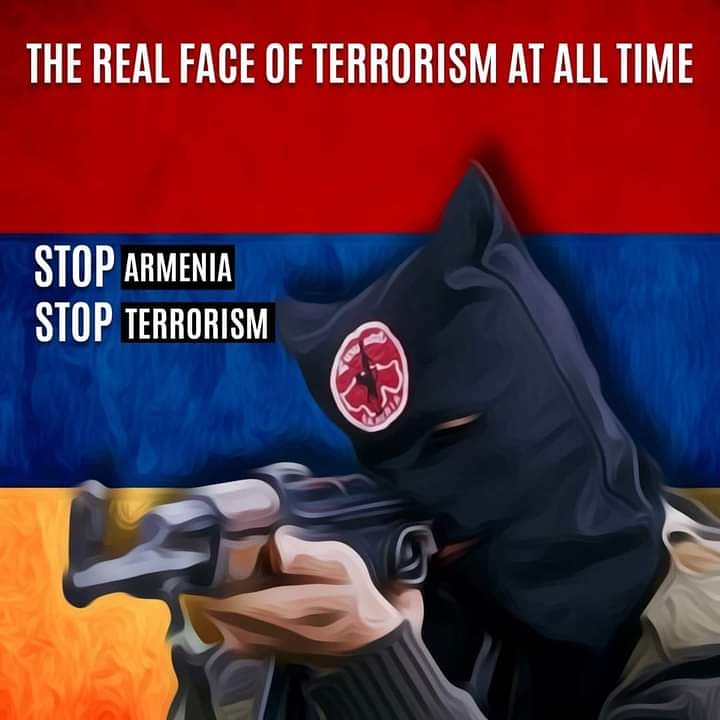 mc_jamilaa's tweet photo. The real face of terrorism at all time: stop Armenia, stop terrorism in Lebanon, Syria, Austria (Vienna) and Azerbaijan ( Karabakh ). 
#StopArmenianTerrorism #StopASALA #TerroristArmenia 
#ОстановитьАрмянскийТерроризм #ОстановитьАСАЛА #ТеррористическаяАрмения https://t.co/k0ueTBgogr