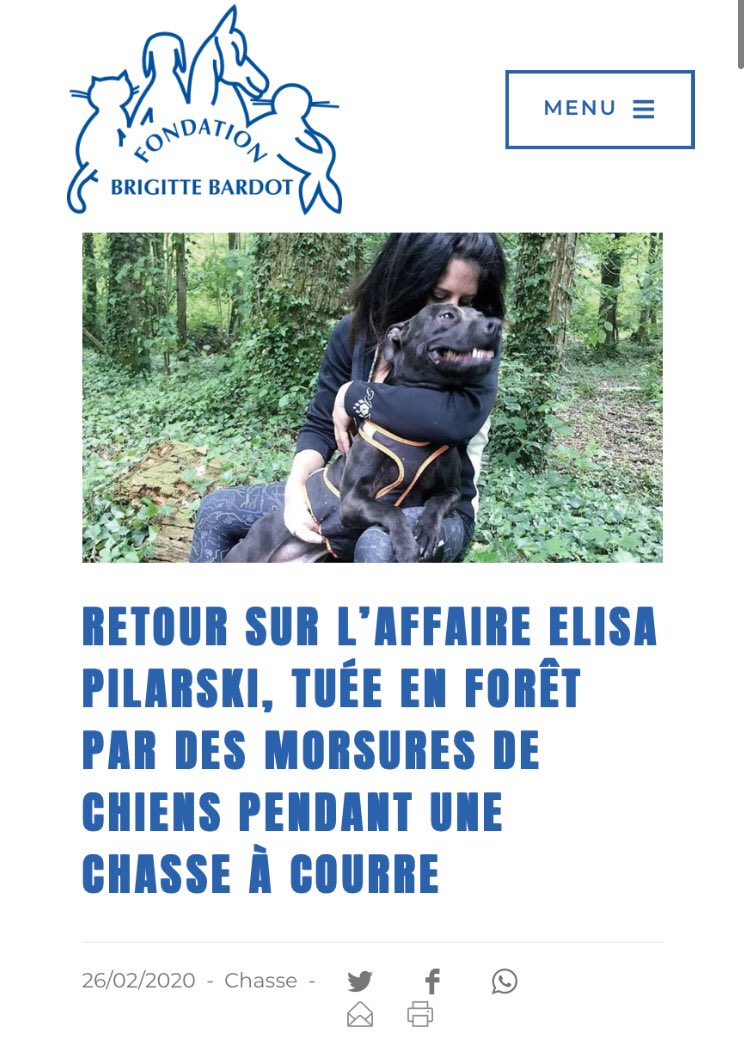 Pocos minutos después del hallazgo, desde militantes de la causa animal, como Brigitte Bardot, o militantes de extrema izquierda, representantes de FI (el podemos francés), juzgaron que no podían ser otros los responsables, exigen prohibir inmediatamente este tipo de cacerías.