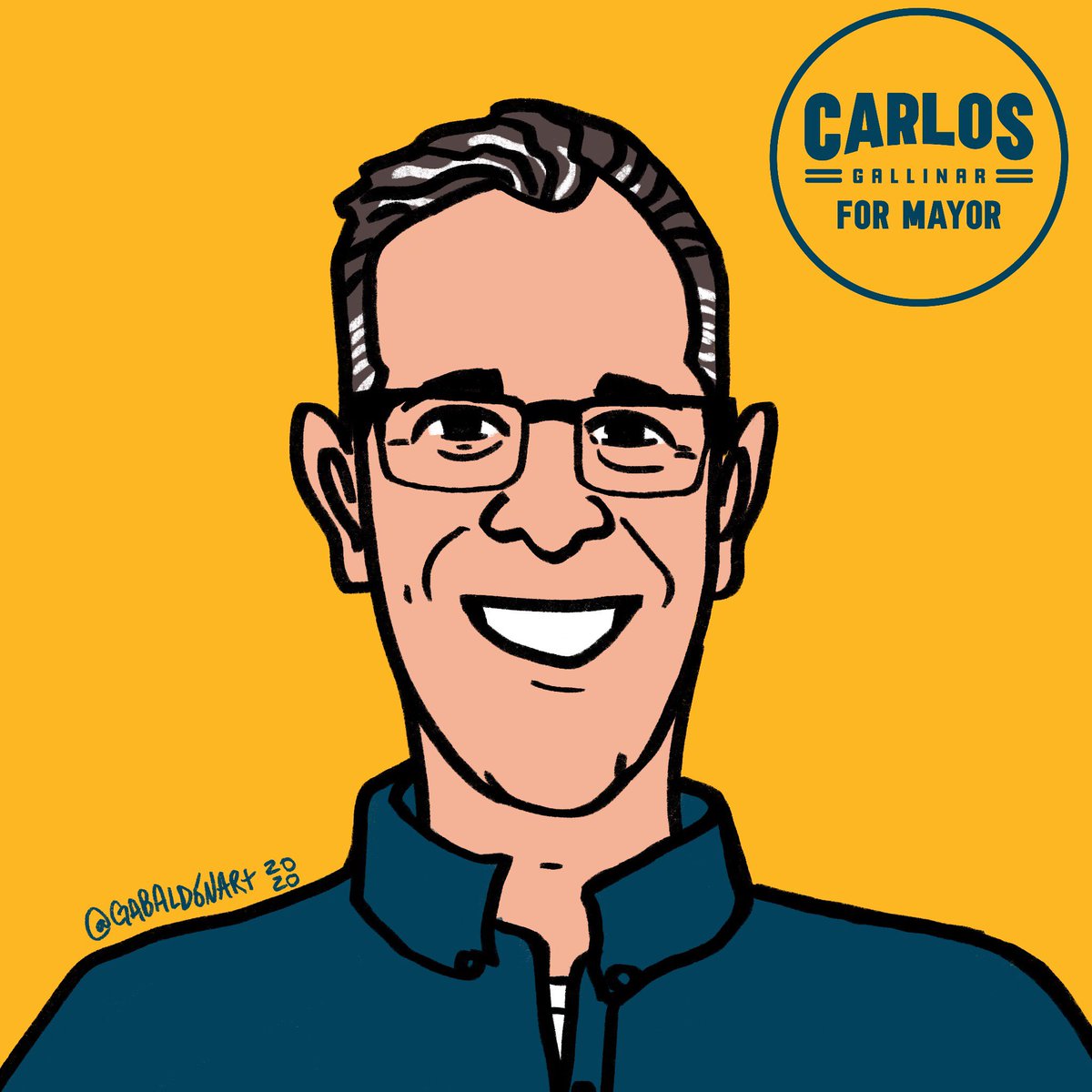 A huge thank you to @gabaldonart for all of the artwork he made for the campaign and for his support throughout. El Paso is lucky to have such a talented artist. 

Polls are open today until 7:00 PM! Find your nearest vote center at CarlosForMayor.com/voting!