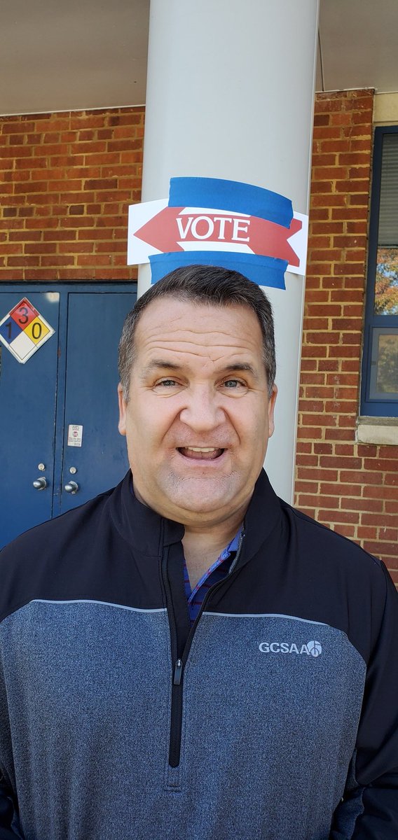 RobertHelland's tweet photo. No "I voted" sticker but golf was heard today.  Make sure your voice is heard too #golfvotes @GCSAA https://t.co/JUCjKT7kYn