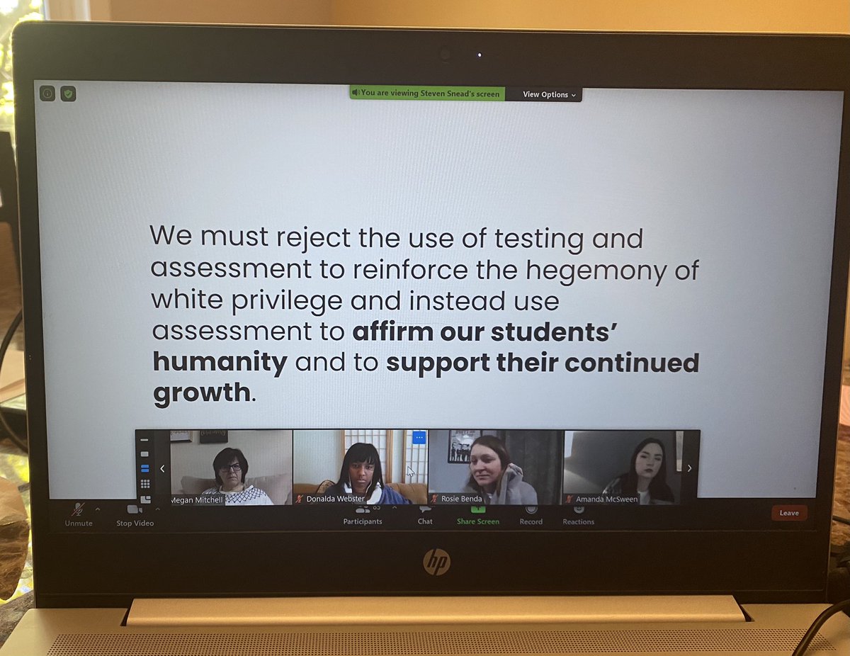 MelissPalmeri's tweet photo. Great session! #LeverageYourPrivilege #antiracism #equity #assessments @OaklandSchools https://t.co/bpOig2ZyMJ