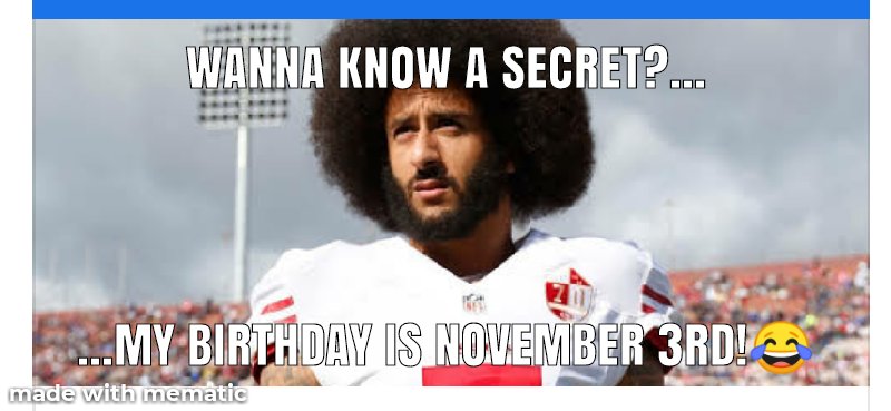 Happy Birthday Colin Kaepernick! 