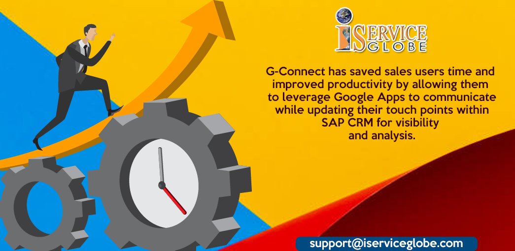 iserviceglobe's tweet photo. G-Connect has saved sales users time and improved productivity by allowing them to leverage Google Apps to communicate while updating their touch points within SAP CRM for visibility and analysis.
https://t.co/OQHfbizqMp
#gconnect #Apps #googleapp #sap #CRM https://t.co/2yZp4XzdKd