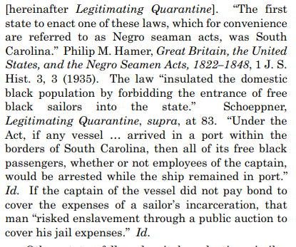 And you will be shocked to learn that the antebellum South enacted a number of laws designed to restrict that important right--laws that formed part of the background for enactment of the Fourteenth Amendment.