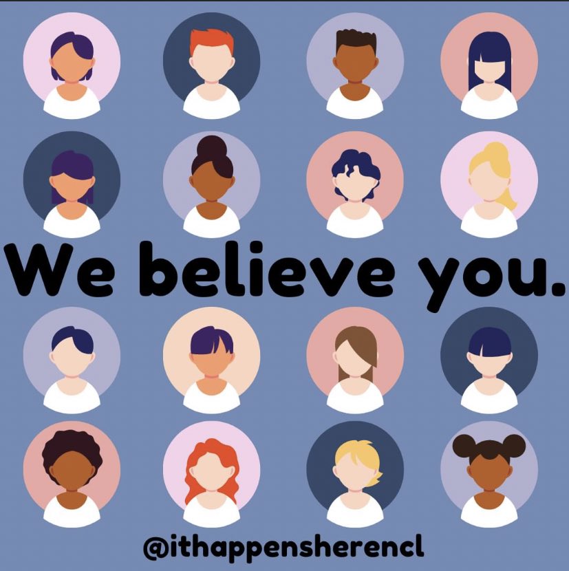 We believe you, and will always be here to support survivors of sexual violence and allies. Please get in touch if you need support, want advice about where to get help, or want to get involved in our campaigns and events. 💙