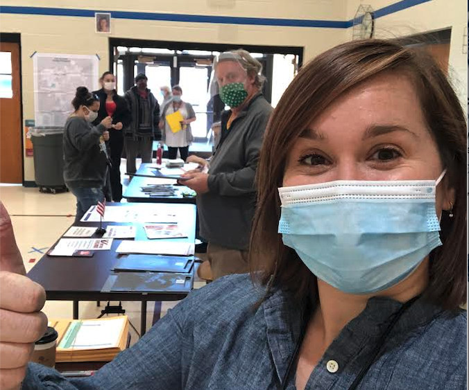 CivicNE's tweet photo. Happy Election Day from Saratoga Elementary in #LNK. Our very own @acrook2 reports that as of 10:20 am, nearly 100 voters have cast their ballots. Be safe, be healthy, and if you haven't yet – VOTE!

–> Find your polling place at https://t.co/uYKUrziWCT <– https://t.co/ZGk6VR1RAa