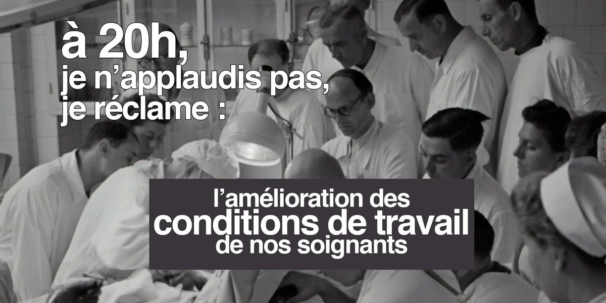 GoldbergMathias's tweet photo. 📣 Comme tous les soirs à 20h, je n'applaudis pas, je réclame l'amélioration des conditions de travail des soignants.
En tant qu'étudiant kiné, il est insupportable de voir ces contraintes de travail, qui se dégradent continuellement à l'hôpital. #a20hjereclame https://t.co/8X0M7d5Vjy