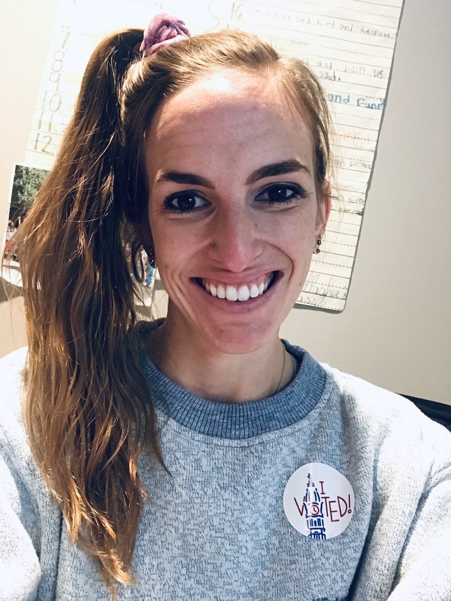 Vote even when it’s decades spirit day at school and you’re in full-on 80’s garb. #2020Elections #votepa #vote Voted in Pennsylvania ✔️