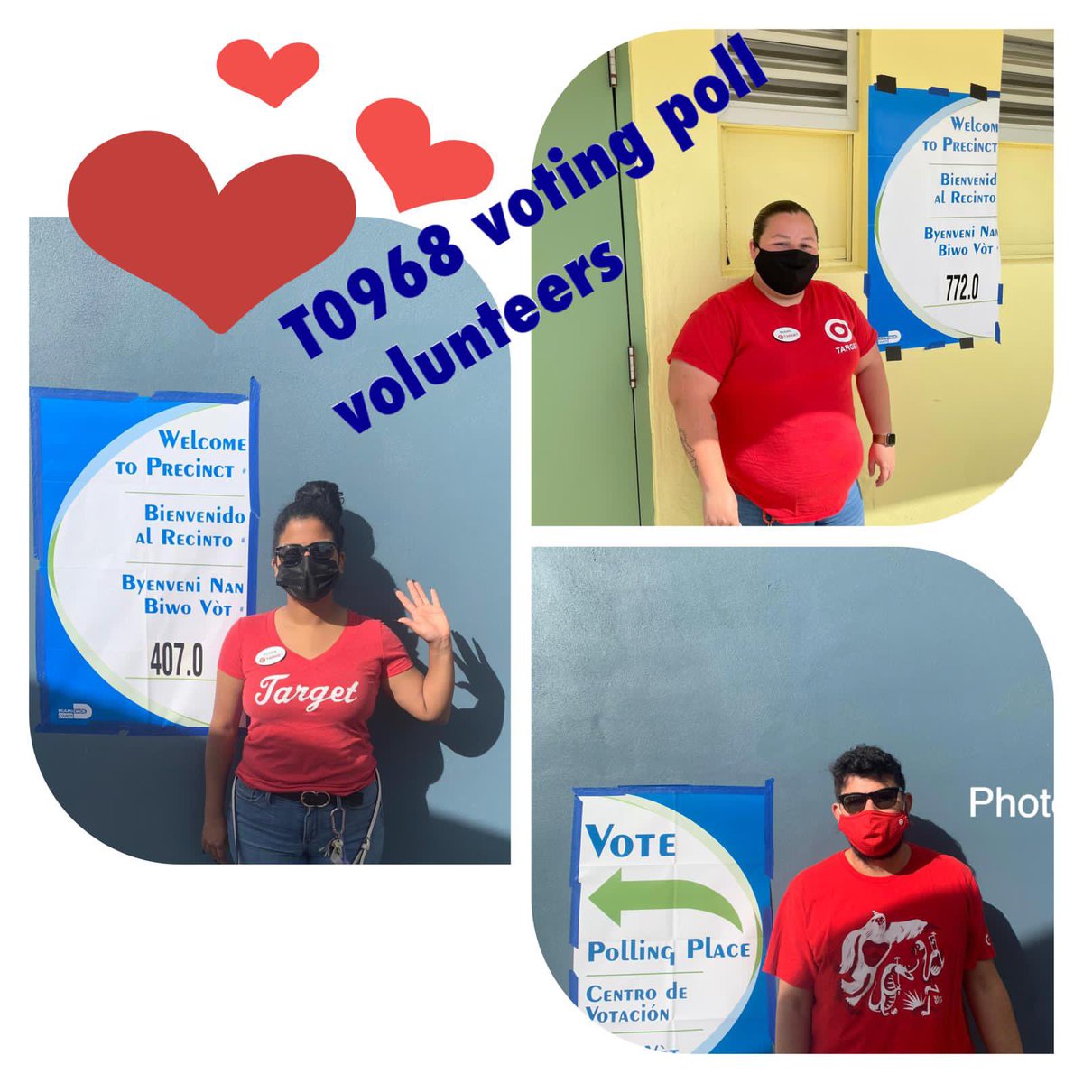 Alecia Smikle (@aleciasmikle) on Twitter photo Team #T968 Team representing during the #2020PresidentialElection #GoBirdHerd #VotingMatters #WeareTarget 📮🇺🇸 🎯 <a href="/WWAnitaD/">Ana Ansola-Alvarez</a> <a href="/Rosalba78515631/">Rosalba Martinez</a> <a href="/JoeyG85/">Joe Gosselin</a> <a href="/aldenkooken/">Alden</a> <a href="/kristenkidwell1/">Kristen Kidwell</a> Team #T968 Team representing during the #2020PresidentialElection #GoBirdHerd #VotingMatters #WeareTarget 📮🇺🇸 🎯 <a href="/WWAnitaD/">Ana Ansola-Alvarez</a> <a href="/Rosalba78515631/">Rosalba Martinez</a> <a href="/JoeyG85/">Joe Gosselin</a> <a href="/aldenkooken/">Alden</a> <a href="/kristenkidwell1/">Kristen Kidwell</a>
