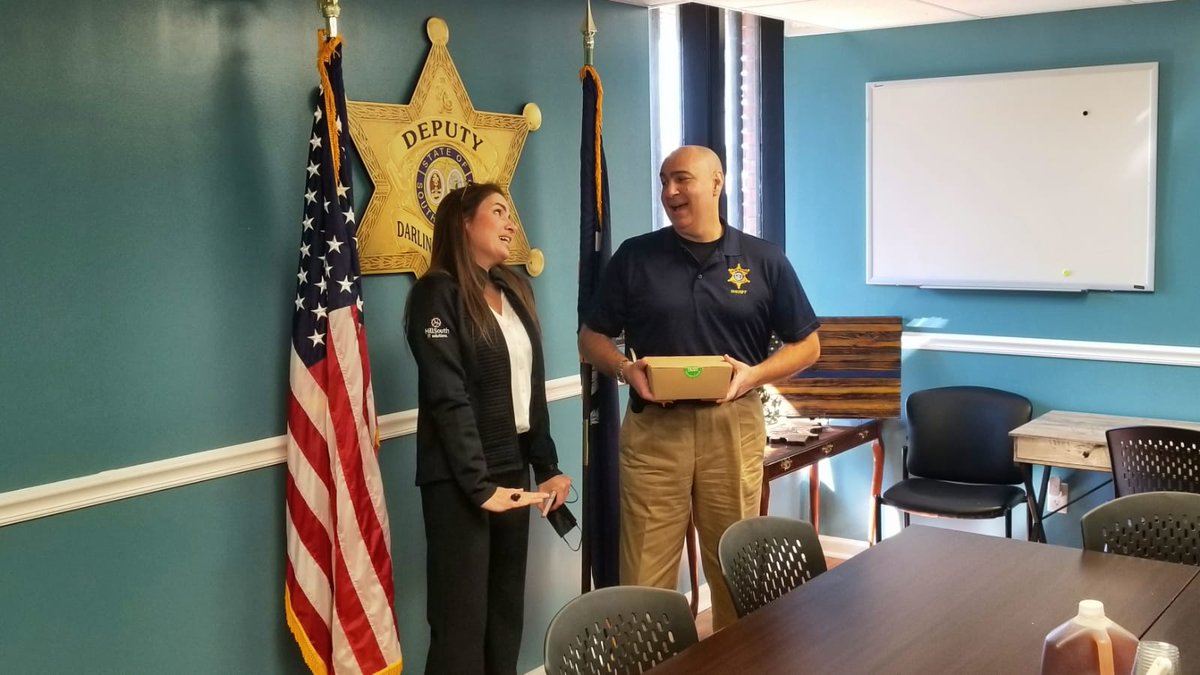 HillSouthSC's tweet photo. Yesterday we had the pleasure to provide a delicious lunch to the Darlington County Sheriff's Office  Law Enforcement Officers in appreciation for all that they do for our community.  Thank you for choosing us to assist you with all your IT needs. https://t.co/6VRJiRsbyz