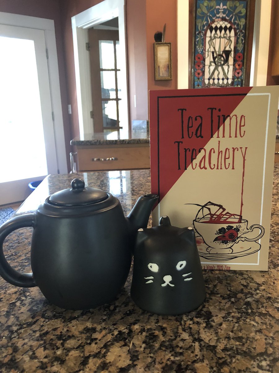 <a href="/TeaTreachery/">Tea Time Treachery Zine</a> 

I got my lovely zine and goodies on Halloween but I’ve been too busy to read it till now! What better way than with a small pot of tea?~ ☕️