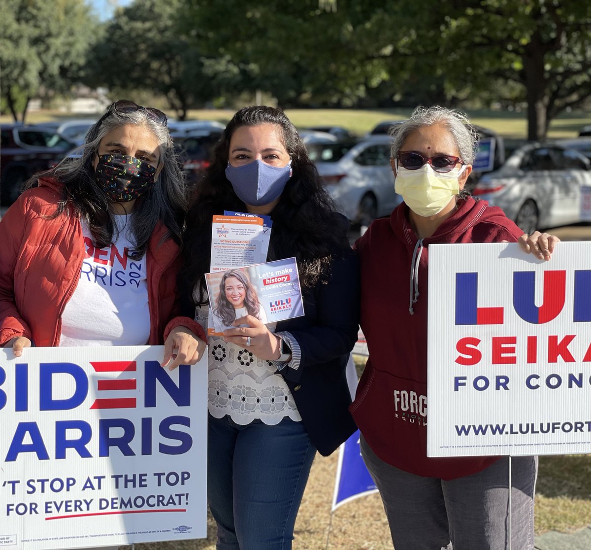 LuluForTexas's tweet photo. Incredible to speak with so many first-time voters who are ready to make history in Collin County! #TX03 https://t.co/LbIHRwW7pJ