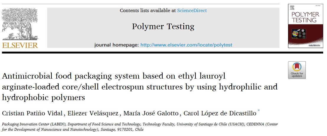 spraybase's tweet photo. 1/2 Coaxial #Electrospin #Spraybase® Customer Publication 🎉
Congrats to the team in USACH (Chile)
📝 'Antimicrobial food packaging system based on ethyl lauroyl arginate-loaded #coreshell #electrospun structures by using hydrophilic and hydrophobic #polymers' https://t.co/z7GFnLtu9Q