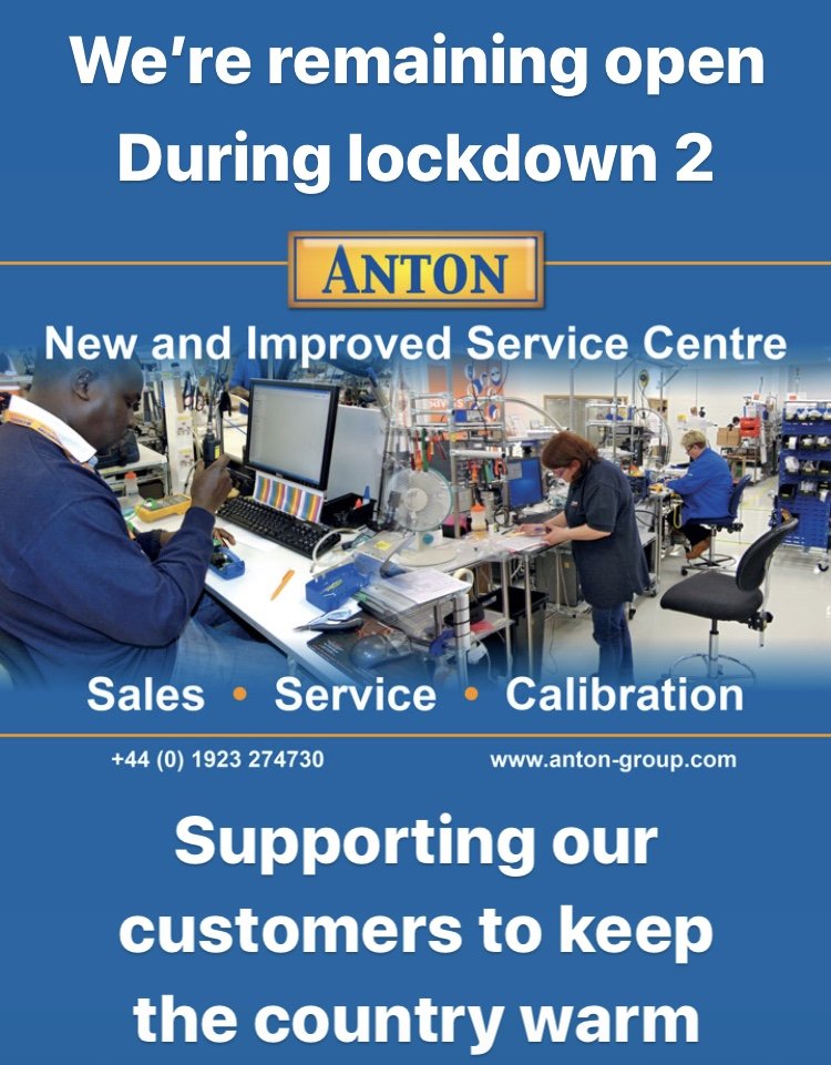 Anton will be remaining open during lockdown 2 to support our customers (the UK's heating industry) so that you can continue to look after the heating &amp; hot water of the nation.

Particularly during a winter lockdown your role as essential workers is more essential than ever!