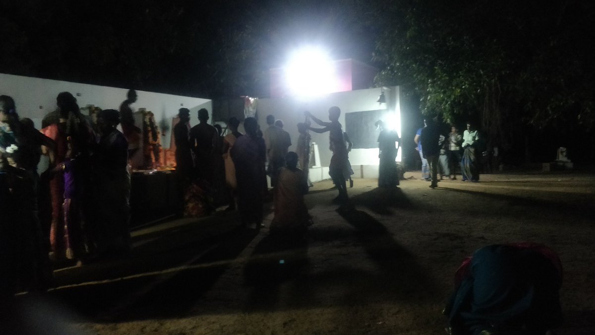 First poojai happens at 21 madaswamy kovil. As every function, they make pongal.